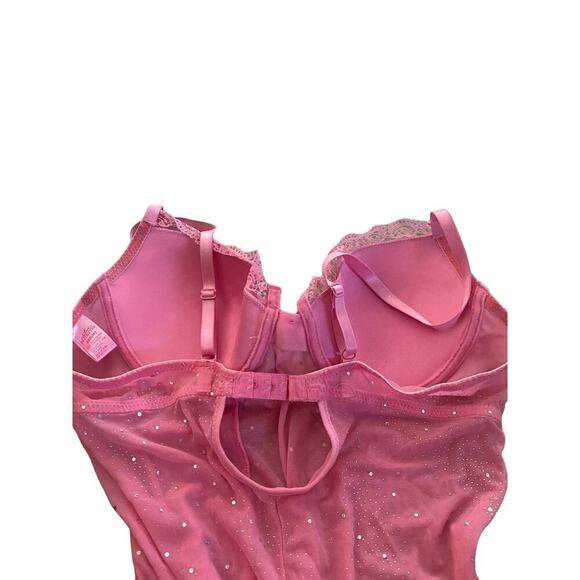 Vintage Native Intimates Pink Sheer Babydoll Lingerie Sleepwear Size 36B - Picture 5 of 6